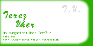 terez uher business card